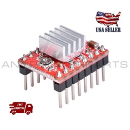 Show details for New Stepper Motor Driver Module with Heat Sink for 3D Printer RepRap A4988 Red Picture of New Stepper Motor Driver Module with Heat Sink for 3D Printer RepRap A4988 Red